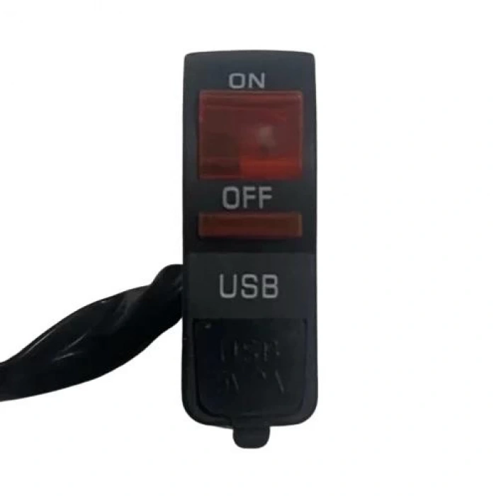 Far Açma Düğmesi Usb Işıklı Sarı