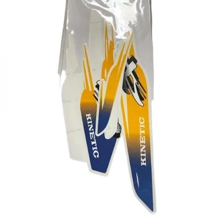 Honda Kinetic Sticker Seti Mavi Orijinal