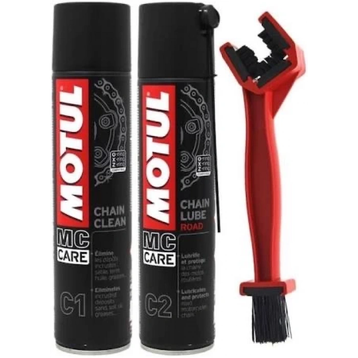 Motul C1-C2 Zincir Temizleme Yağlama ve Fırçası Seti