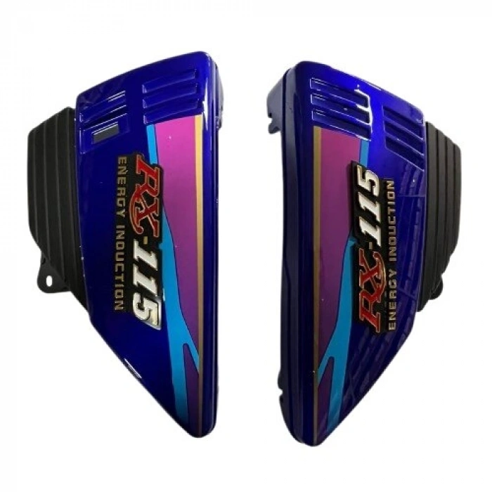 Yamaha RX 115 Yan Kapak Mavi Stickerlı