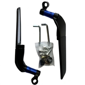 H2 Katlanır Ayna Takımı Gidon Bağlantılı 8/10 mm Mavi