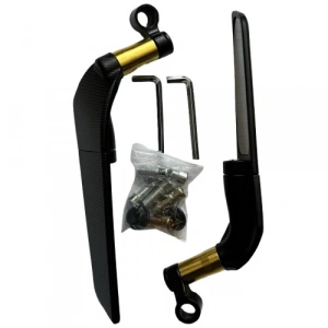 H2 Katlanır Ayna Takımı Gidon Bağlantılı 8/10 mm Sarı