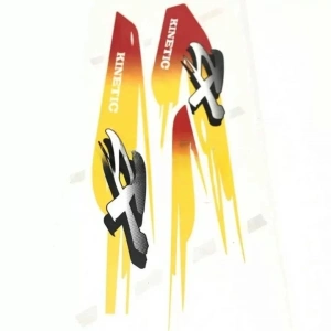 Honda Kinetic Sticker Seti Kırmızı Orijinal