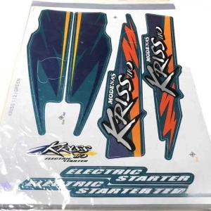Modenas Kriss Sticker Seti Yeşil (2)