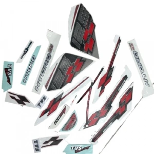 TVS Ntorq 125 Sticker Seti Kırmızı Orijinal