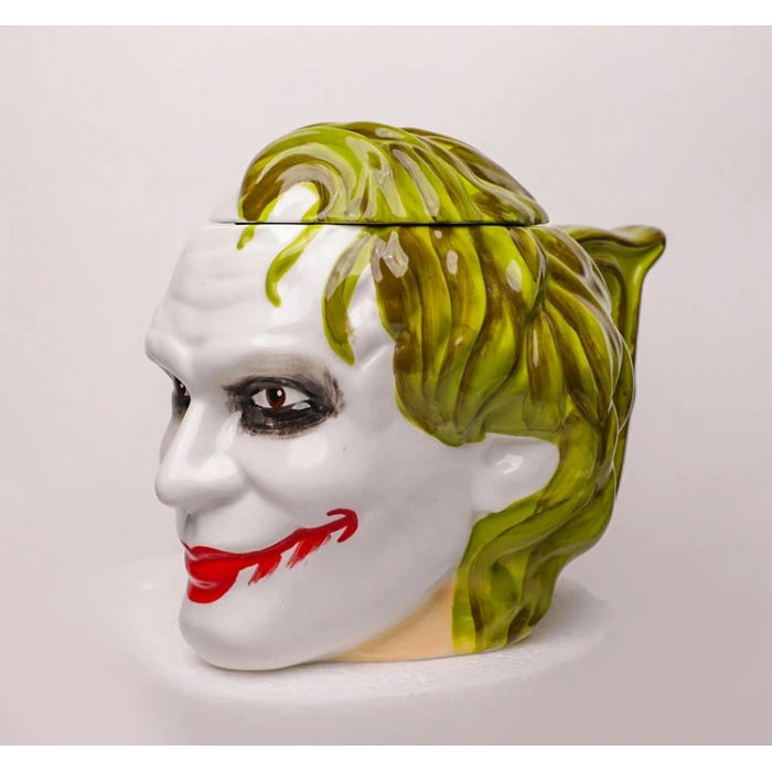 3D Kapaklı Joker Tasarımlı Porselen Kupa Bardak