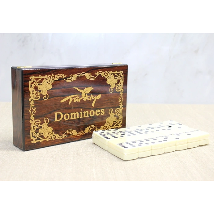 Ahşap Kutulu Domino Oyunu Model 3