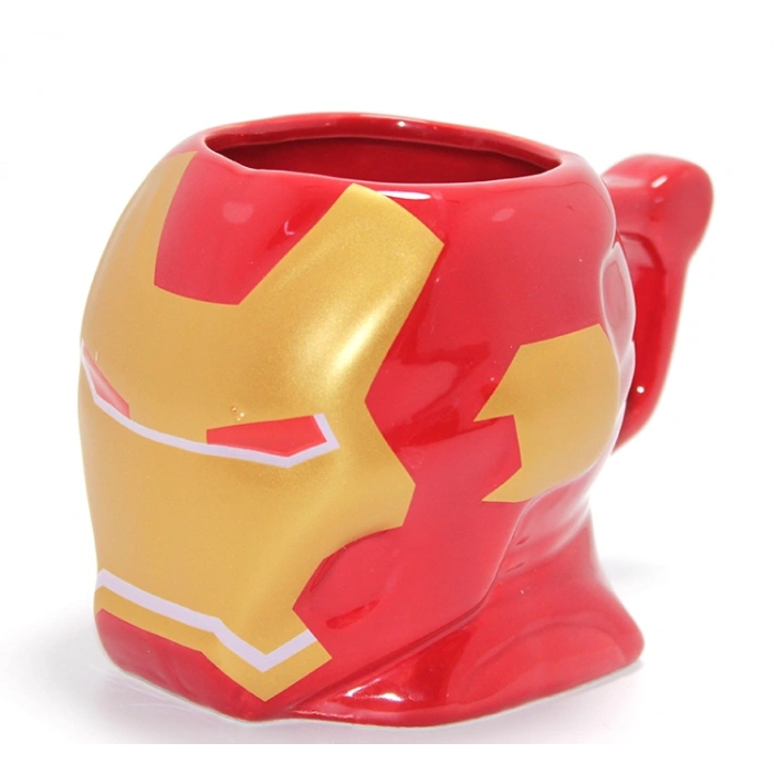 Marvel Iron Man Kabartmalı Kask Tasarımlı Kupa Bardak