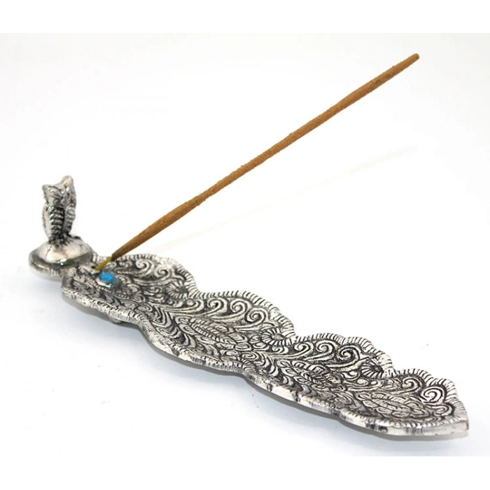 Metal Kayık Baykuş Tasarımı Tütsülük Model 2