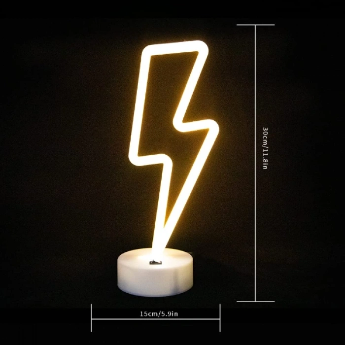 Şimşek Neon LED Lamba