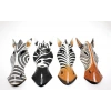 Ahşap Duvara Asmalı 30 cm Zebra Maske