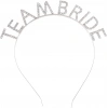 Gümüş Kaplama Kristal Taşlı Team Bride Taç