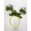 Happy Birthday Neon Renk Doğum Günü Tacı - 12 Adet