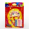 Rengarenk Happy Birthday Doğum Günü Mumları
