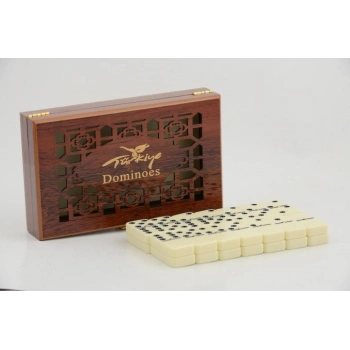 Ahşap Kutulu Domino Oyunu