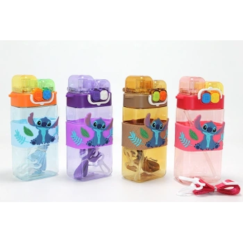 Stitch Çift Bölmeli Pipetli Suluk - Model 2