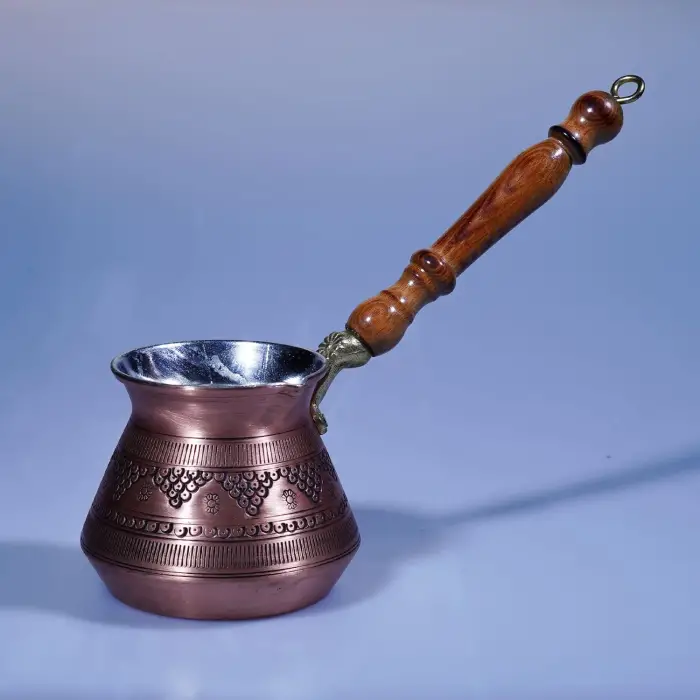 Bakır El İşlemeli Cezve