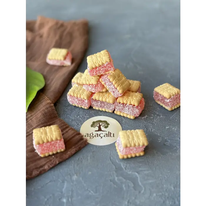 Bisküvili Güllü Lokum 250 gr