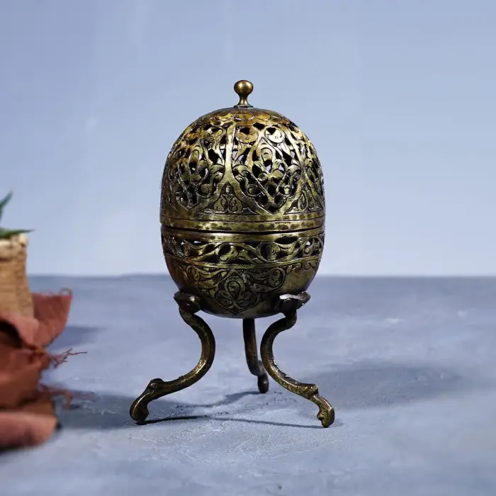 El Yapımı Pirinç Buhurdanlık