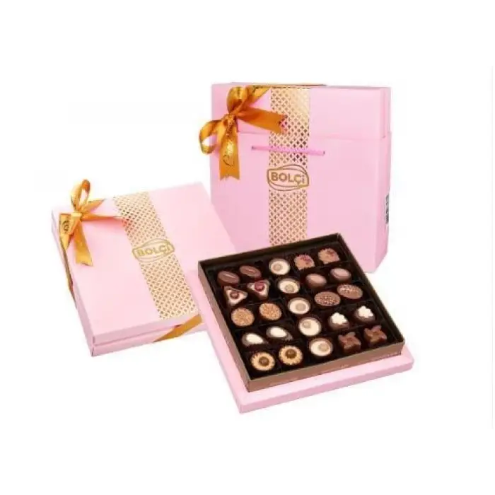 Bolçi Diamond Pembe Hediye Çikolata Kutu 290gr