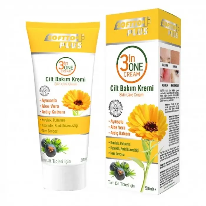 Softto Plus 3in1 Cilt Bakım Kremi 50ml