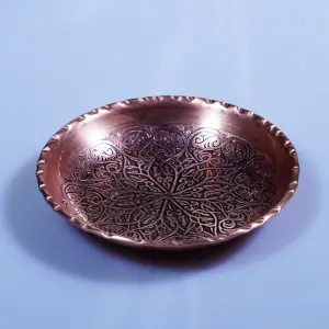 Bakır El İşlemesi Kuruyemiş Tabağı