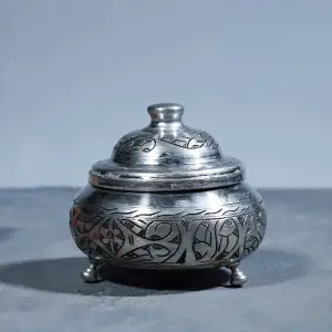 Bakır El İşlemeli Şekerlik