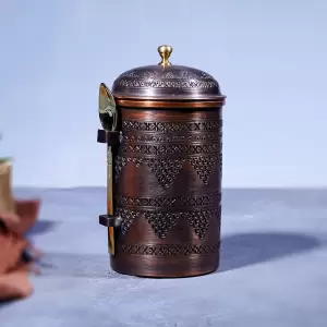 Bakır El İşlemeli Kahvelik