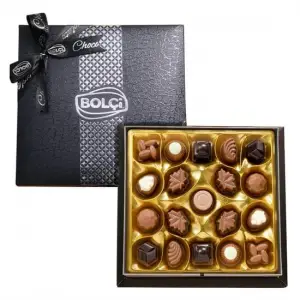 Bolçi Diamond Siyah Hediye Çikolata Kutu 230gr