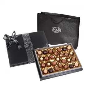 Bolçi Diamond Siyah Hediye Çikolata Kutu 330gr