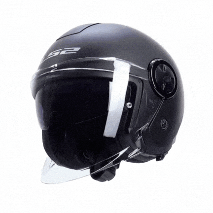 LS2 CLASSY MAT SİYAH KASK