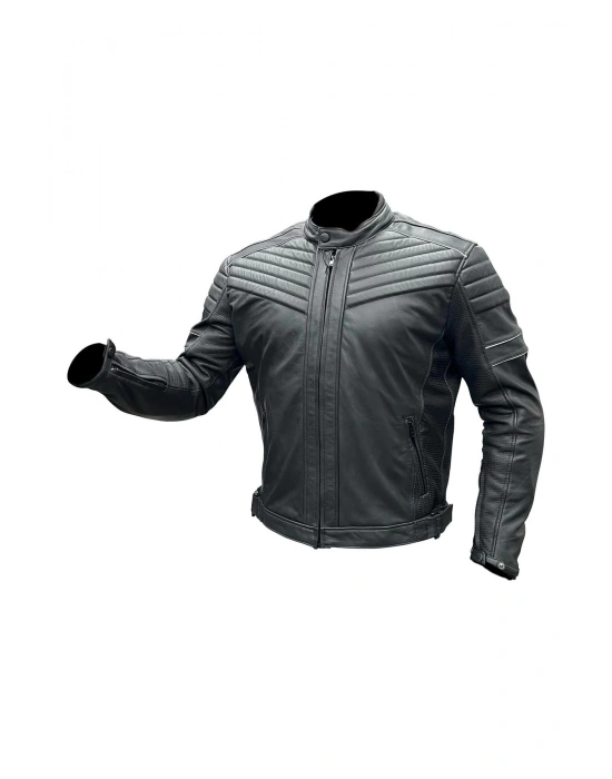 202002 Buffalo Hakiki Deri Full Koruma Motosiklet Ceketi