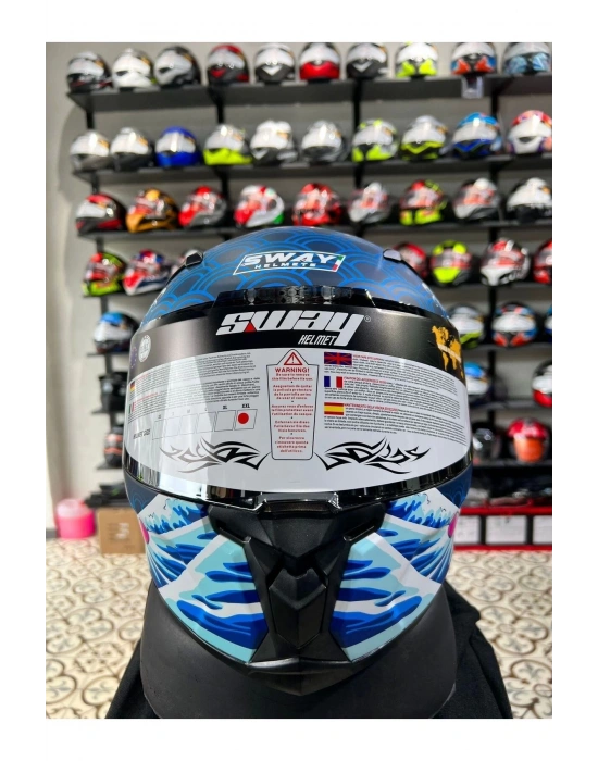 SW 820 DAKAR FISH FULL FACE MOTOSİKLET KASKI