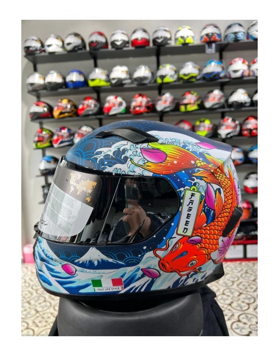 SW 820 DAKAR FISH FULL FACE MOTOSİKLET KASKI