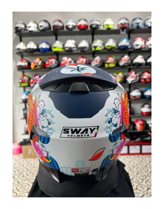 SW 820 DAKAR FISH FULL FACE MOTOSİKLET KASKI