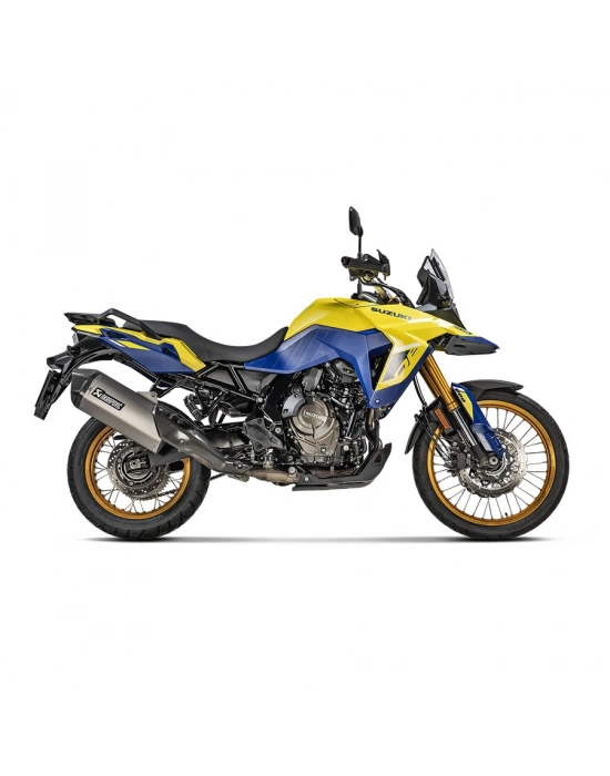 AKRAPOVIC S-S8SO1-HAFT SUZUKI V-STROM 800DE (22-26) SLIP-ON LINE (TITANIUM) EGZOZ