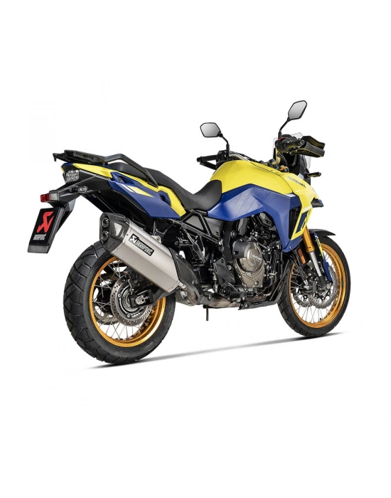 AKRAPOVIC S-S8SO1-HAFT SUZUKI V-STROM 800DE (22-26) SLIP-ON LINE (TITANIUM) EGZOZ