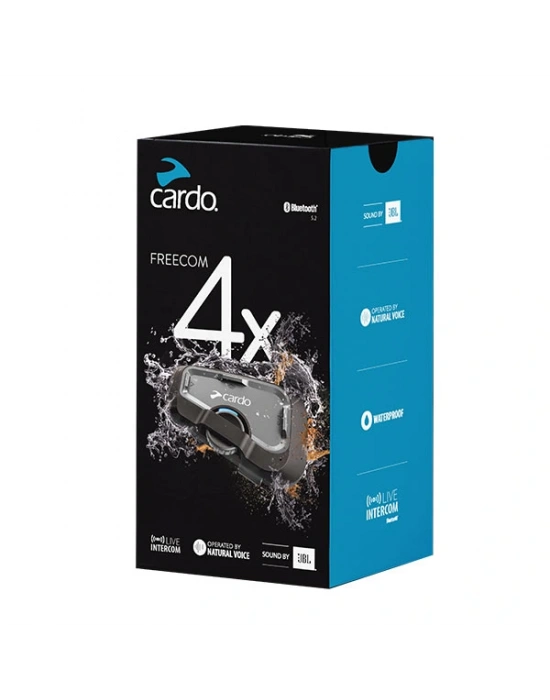 CARDO FREECOM 4X JBL BLUETOOTH VE INTERCOM (TEKLİ PAKET)