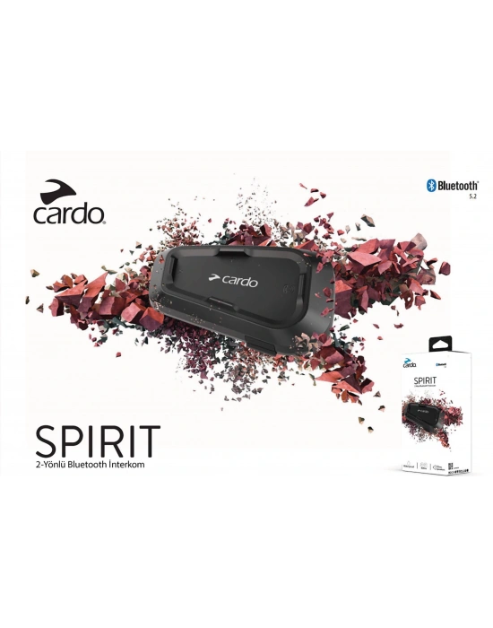CARDO SPIRIT BLUETOOTH VE INTERCOM (TEKLİ PAKET)