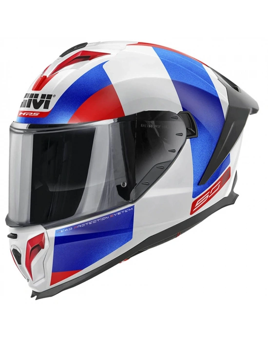 GIVI 50.3 VISION BEYAZ-MAVİ-KIRMIZI KASK