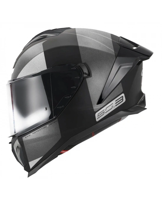 GIVI 50.3 VISION MAT SİYAH-TITANIUM-GRİ KASK