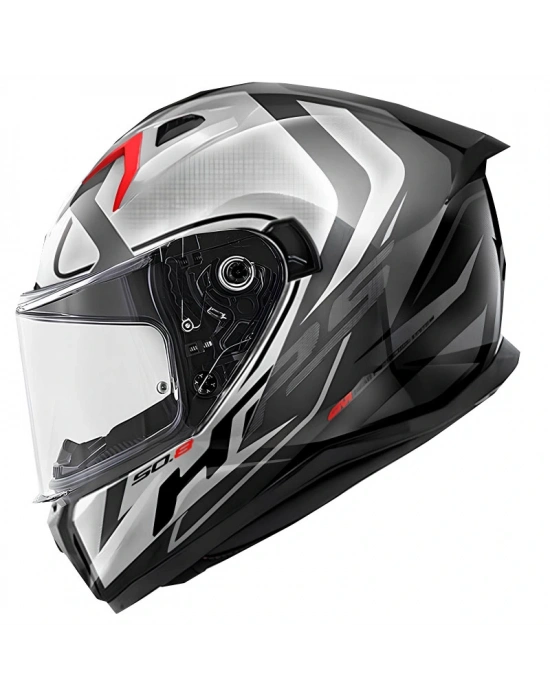GIVI 50.8 RACER MAT SİYAH-TITANIUM-GRİ KASK