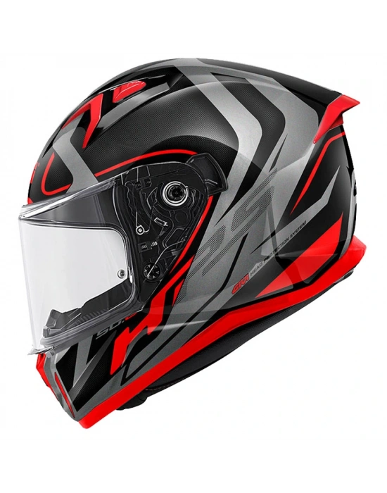 GIVI 50.8 RACER SİYAH-TITANIUM-KIRMIZI KASK