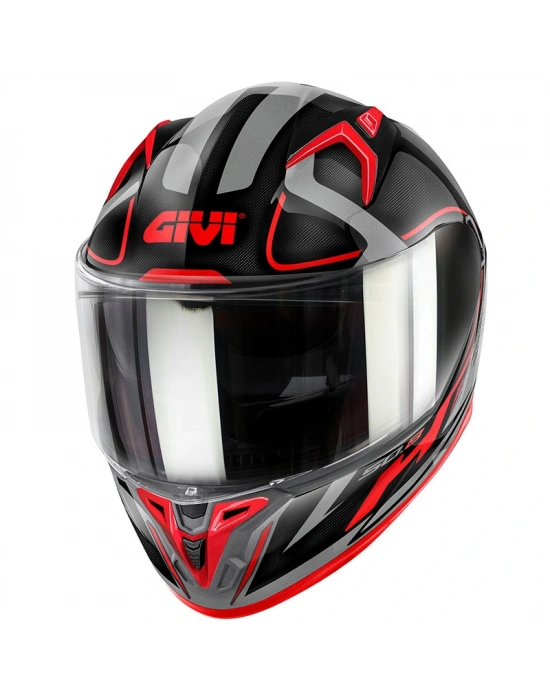 GIVI 50.8 RACER SİYAH-TITANIUM-KIRMIZI KASK