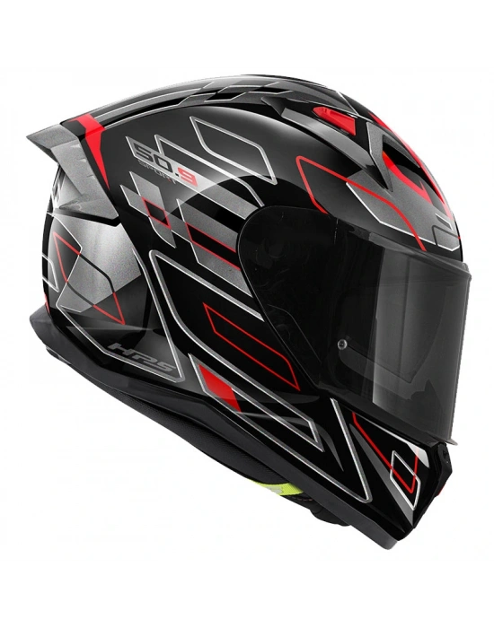 GIVI 50.9 ASSAULT SİYAH-TITANIUM-KIRMIZI KASK