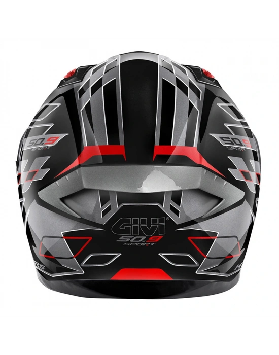 GIVI 50.9 ASSAULT SİYAH-TITANIUM-KIRMIZI KASK