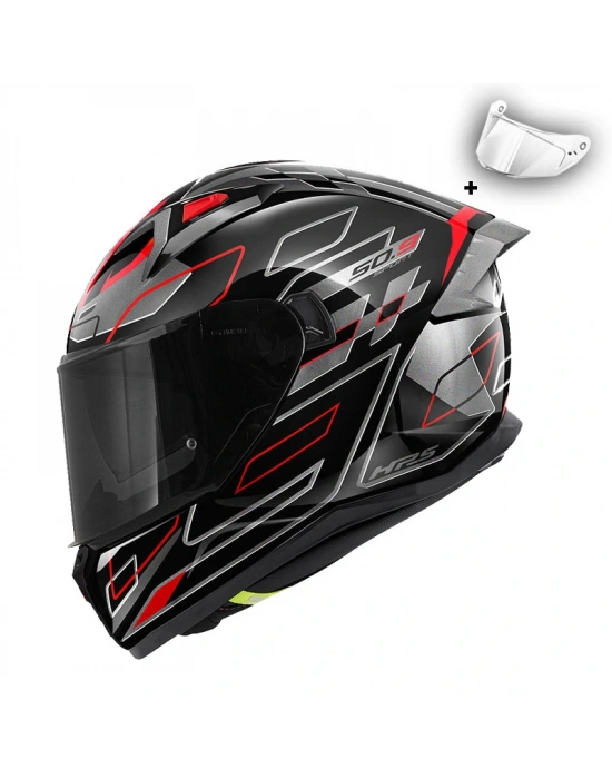 GIVI 50.9 ASSAULT SİYAH-TITANIUM-KIRMIZI KASK