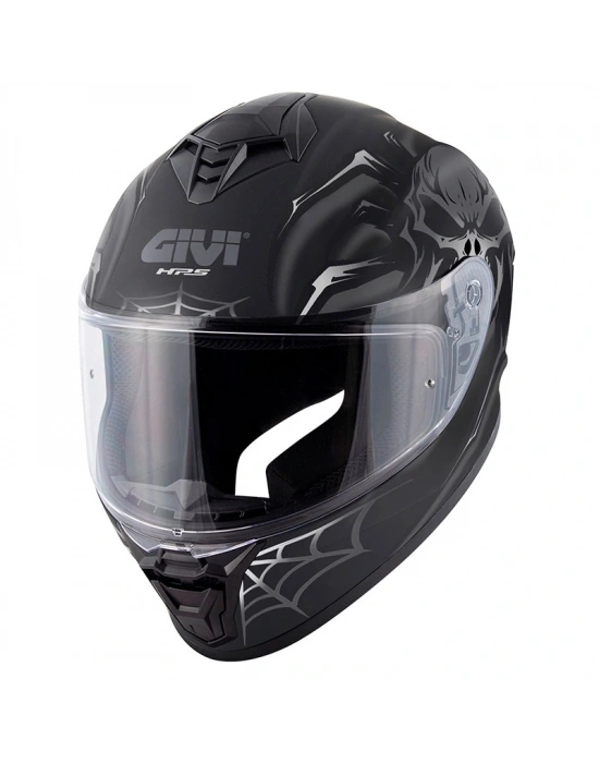 GIVI 50.X ARACHNO MAT SİYAH-GRİ KASK