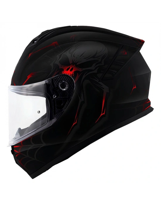GIVI 50.X ARACHNO MAT SİYAH-KIRMIZI KASK
