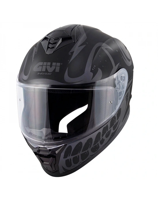 GIVI 50.X BONES MAT SİYAH-GRİ KASK